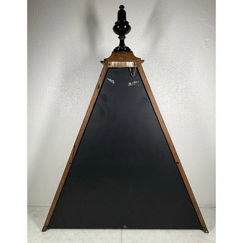 Vintage Stiffel Pyramid Wooden Shelf Wall Mount Book Crystal Stand 2.25 Ft Tall*